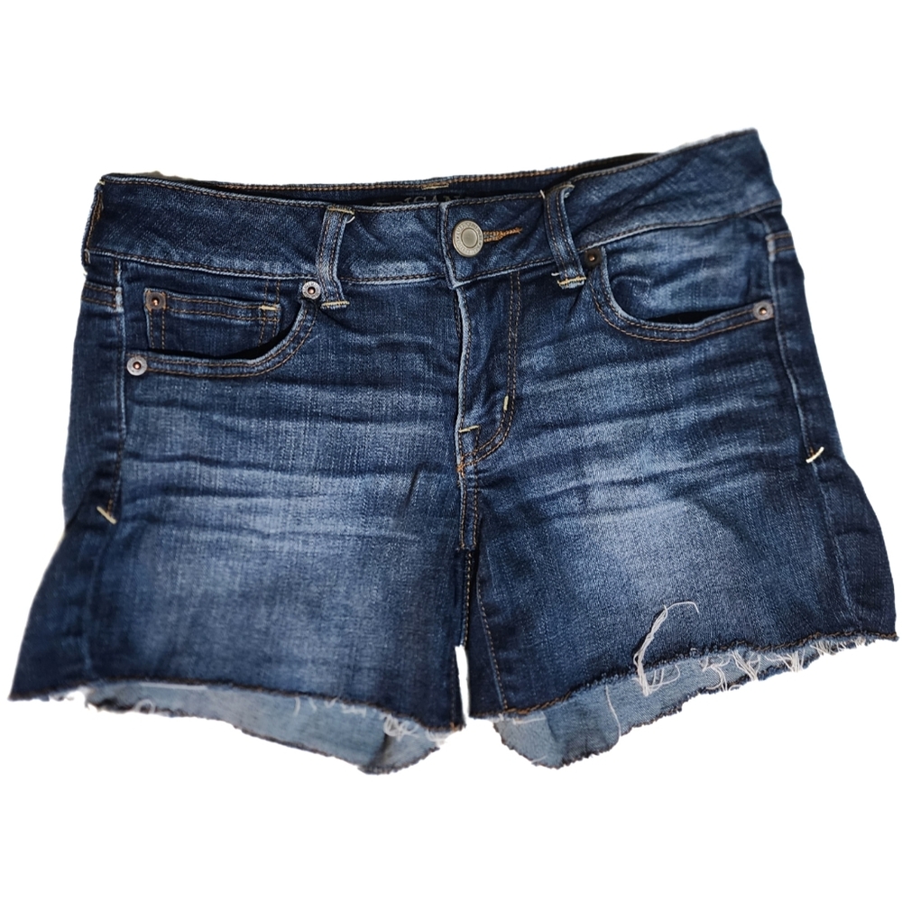 AMERICAN EAGLE OUTFITTERS brand denim shorts a little faded size 4.